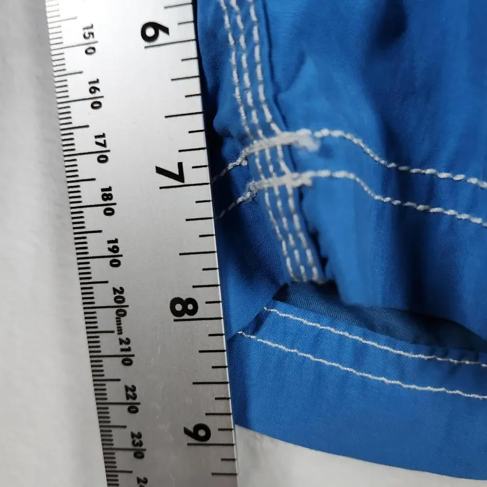 J Crew Blue Nylon Board Shorts Size 36‎ Swim Trunks